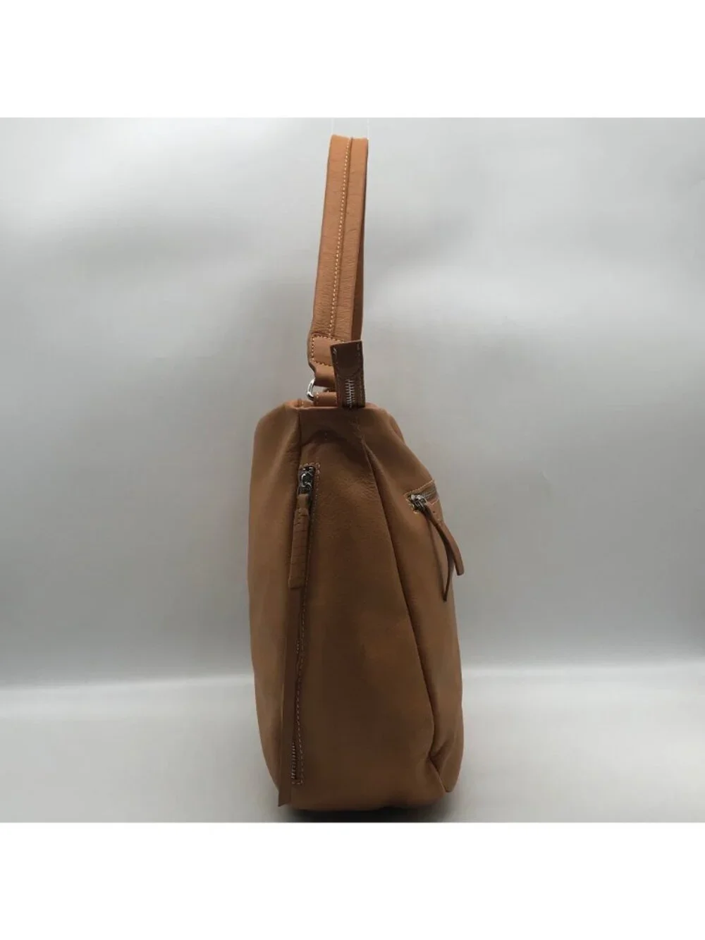 Unbranded Tan Leather Hobo Crossbody